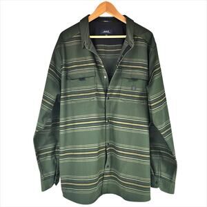 ROARK Diablo Heavy Long-Sleeve Flannel Shirt Shacket Size XXL (missing a snap)